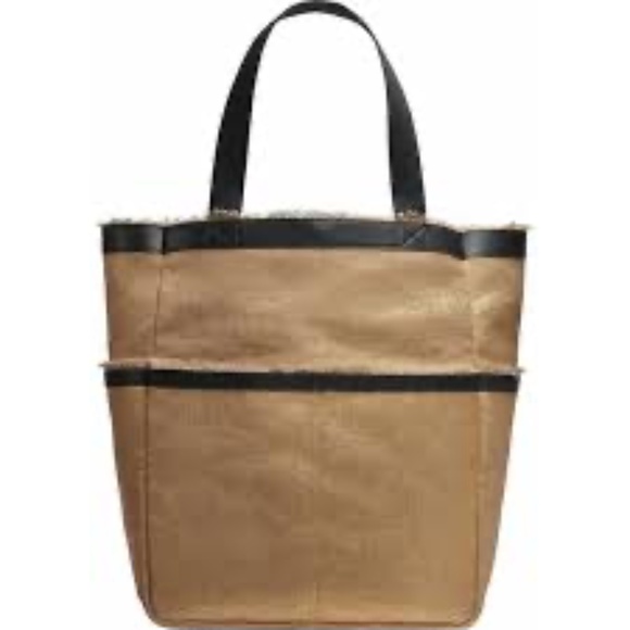 Donna Karan Handbags - Donna Karan New York Lido Metallic Canvas Tote